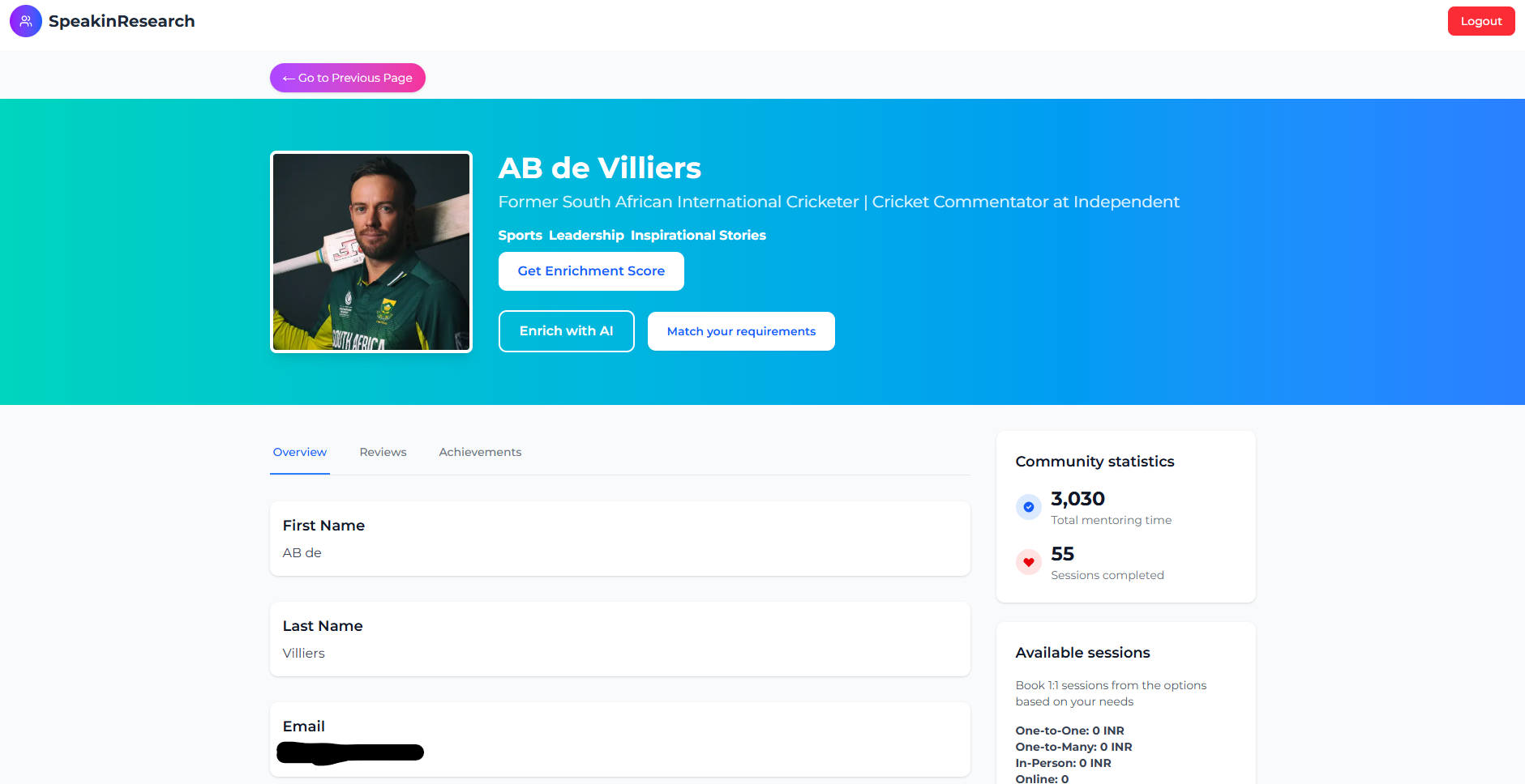 Detailed Profile Placeholder Image